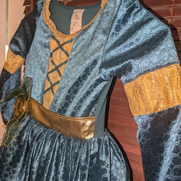 Disney Store Castle Collection Brave Princess Merida Costume Dress Girls 5/6 - Picture 3 of 8